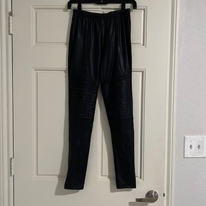Fleece Lined Leather Leggings from Revolve